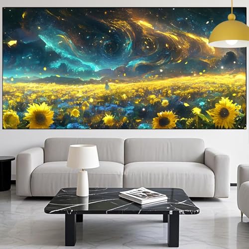 Diamond Painting Sternenhimmel Diamond Painting Erwachsene Groß xxl 100x300cm Diamant Malerei Sonnenblume Malen Nach Zahlen Strass Kunst Mosaikherstellung Crystal Stickerei Malerei Geschenke YM-1073 Diamond Painting Sternenhimmel Diamond Painting Erwachsene Groß xxl 100x300cm Diamant Malerei Sonnenblume Malen Nach Zahlen Strass Kunst Mosaikherstellung Crystal Stickerei Malerei Geschenke YM-1073 von Generic