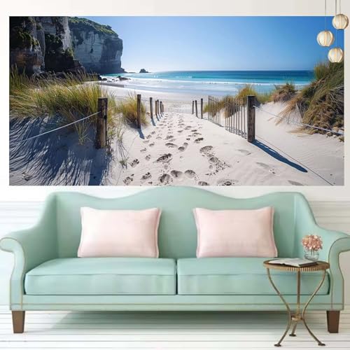 Diamond Painting Strand Diamond Painting Kinder 20×50cm Diamant Bilder Cliff 5D DIY Bastelset Erwachsene Groß Diamant Malerei Kits Full Crystal Strass Mosaic Stickerei Wand Deko,Mädchen Geschenk T257 von Generic