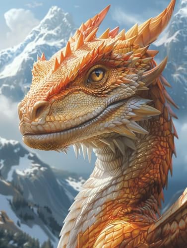 Diamond Painting Tier, 5D Diamond Painting Set für Erwachsene Dragon, DIY Runder Vollbohrer Crystal Strass Stickerei Diamantmalerei Malerei Kits, Basteln für Erwachsene, Dekoration, 40x50cm 7-4632 Diamond Painting Tier, 5D Diamond Painting Set für Erwachsene Dragon, DIY Runder Vollbohrer Crystal Strass Stickerei Diamantmalerei Malerei Kits, Basteln für Erwachsene, Dekoration, 40x50cm 7-4632 von Generic