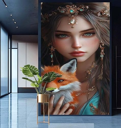 Diamond Painting Tier Diamond Painting Erwachsene Groß xxl 60x120cm Diamant Malerei Frau Malen Nach Zahlen DIY Strass Kunst Mosaikherstellung Crystal Stickerei Malerei Kits,Home Dekor Geschenke E568 Diamond Painting Tier Diamond Painting Erwachsene Groß xxl 60x120cm Diamant Malerei Frau Malen Nach Zahlen DIY Strass Kunst Mosaikherstellung Crystal Stickerei Malerei Kits,Home Dekor Geschenke E568 von Generic