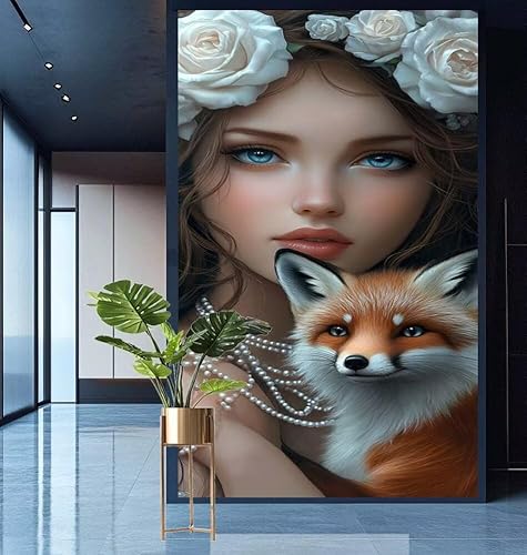 Diamond Painting Tier Diamont Painting Bilder Frau Malen Nach Zahlen Set für Kinder Erwachsene,5D Voll Crystal Bastelset Mädchen Mosaikherstellung,DIY Diamant Malerei für Geschenke 50x100cm E569 Diamond Painting Tier Diamont Painting Bilder Frau Malen Nach Zahlen Set für Kinder Erwachsene,5D Voll Crystal Bastelset Mädchen Mosaikherstellung,DIY Diamant Malerei für Geschenke 50x100cm E569 von Generic