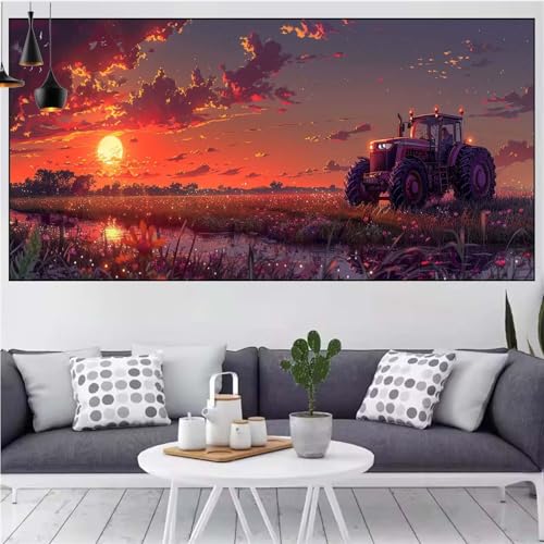 Diamond Painting Traktor Diamond Painting Kinder Sonnenuntergang Diamant Malerei Beginner,DIY 5D Rhinestones Kristalle Mosaik Puzzle Leinwand Stickerei Bastelset Erwchsene,Gift Frauen 55x120cm CN-1060 Diamond Painting Traktor Diamond Painting Kinder Sonnenuntergang Diamant Malerei Beginner,DIY 5D Rhinestones Kristalle Mosaik Puzzle Leinwand Stickerei Bastelset Erwchsene,Gift Frauen 55x120cm CN-1060 von Generic