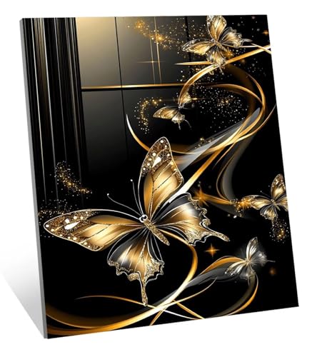 Diamond Painting Traum Diamant Painting Bilder Schmetterling Diamant Kunst Malerei Stickerei Set, DIY Vollbohrer Bastelset Erwachsene Diamanten, Geeignet Als Geschenk, und Als Wanddeko 40x30 cm H-5413 von Generic