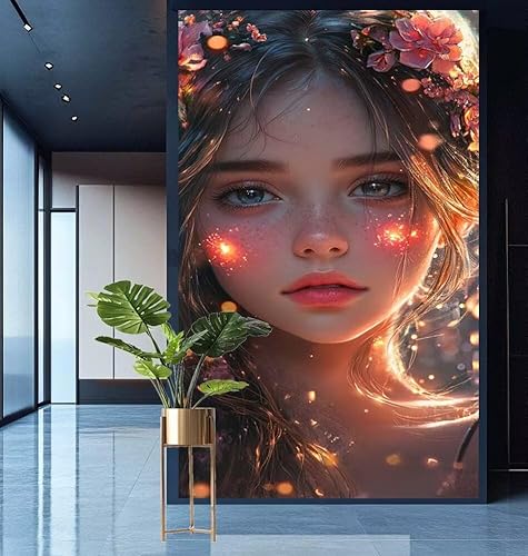 Diamond Painting Vermissen Diamond Painting Erwachsene Groß xxl 80x200cm Diamant Malerei Blume Malen Nach Zahlen DIY Strass Kunst Mosaikherstellung Crystal Stickerei Malerei Kits,Home Dekor Gifts E887 von Generic