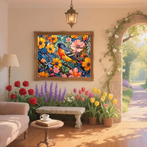 Diamond Painting Vogel Diamond Painting Kinder Blume Diamant Kunst Bilder Anfänger Diamant Malerei Stickerei Kreuzstich DIY Malen Nach Zahlen Mosaikherstellung,Dekoration Geschenke 80x120cm ZQ632 Diamond Painting Vogel Diamond Painting Kinder Blume Diamant Kunst Bilder Anfänger Diamant Malerei Stickerei Kreuzstich DIY Malen Nach Zahlen Mosaikherstellung,Dekoration Geschenke 80x120cm ZQ632 von Generic