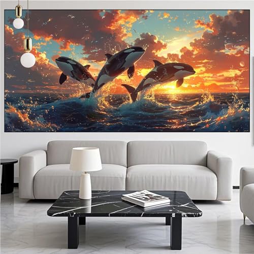 Diamond Painting Wal Diamond Painting Erwachsene 30x80cm Diamant Malerei Landschaft Malen Nach Zahlen DIY Strass Kunst Mosaikherstellung Crystal Stickerei Malerei Kits für Home Dekor Geschenke KM-799 Diamond Painting Wal Diamond Painting Erwachsene 30x80cm Diamant Malerei Landschaft Malen Nach Zahlen DIY Strass Kunst Mosaikherstellung Crystal Stickerei Malerei Kits für Home Dekor Geschenke KM-799 von Generic