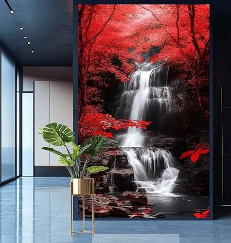 Diamond Painting Wald Diamond Painting Erwachsene Groß xxl 100x300cm Diamant Malerei Fallen Malen Nach Zahlen DIY Strass Kunst Mosaikherstellung Crystal Stickerei Malerei Kits,Home Dekor Gifts E847 von Generic