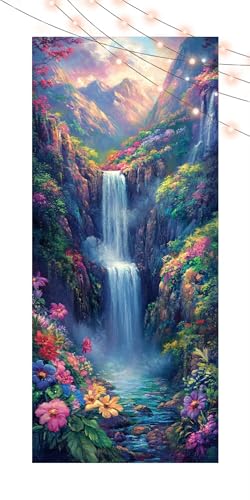 Diamond Painting Wasserfall, Diamant Painting Bilder Erwachsene Blume, DIY Diamond Art Kinder Malen Nach Zahlen Bastelset, 5D Diamant Kunst Malerei Stickerei, Geschenke Home Wand Dekor 70x150cm T1319 von Generic