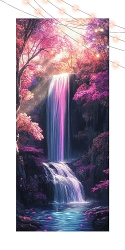 Diamond Painting Wasserfall, Diamant Painting Bilder Erwachsene Landschaft, DIY Diamond Art Kinder Malen Nach Zahlen Bastelset, 5D Diamant Kunst Malerei Stickerei Set, Home Wand Dekor 90x180cm T1315 Diamond Painting Wasserfall, Diamant Painting Bilder Erwachsene Landschaft, DIY Diamond Art Kinder Malen Nach Zahlen Bastelset, 5D Diamant Kunst Malerei Stickerei Set, Home Wand Dekor 90x180cm T1315 von Generic