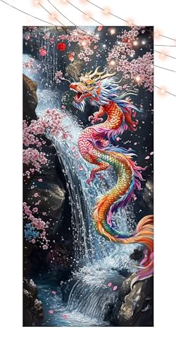 Diamond Painting Wasserfall, Diamond Painting Erwachsene Groß 50x110cm, DIY Diamand Art Mosaikherstellung Zubehör, 5D Diamant Stickerei Kits für Anfänger und Kinder, Wand Dekor Wohnzimmer Drache T1322 Diamond Painting Wasserfall, Diamond Painting Erwachsene Groß 50x110cm, DIY Diamand Art Mosaikherstellung Zubehör, 5D Diamant Stickerei Kits für Anfänger und Kinder, Wand Dekor Wohnzimmer Drache T1322 von Generic