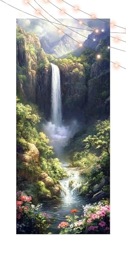 Diamond Painting Wasserfall, Diamond Painting Erwachsene Groß XXL 100x200cm, DIY Diamand Art Mosaikherstellung Zubehör, 5D Diamant Stickerei Kits für Anfänger und Kinder, Wand Dekor Landschaft T1316 Diamond Painting Wasserfall, Diamond Painting Erwachsene Groß XXL 100x200cm, DIY Diamand Art Mosaikherstellung Zubehör, 5D Diamant Stickerei Kits für Anfänger und Kinder, Wand Dekor Landschaft T1316 von Generic