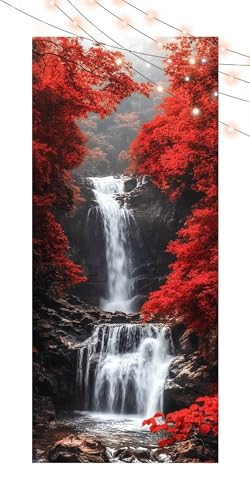 Diamond Painting Wasserfall, Diamond Painting Erwachsene Groß XXL 30x70cm, DIY Diamand Art Mosaikherstellung Zubehör, 5D Diamant Stickerei Kits für Anfänger und Kinder,Wand Dekor Wohnzimmer Wald T1324 von Generic