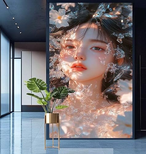 Diamond Painting Winter Diamond Painting Erwachsene Groß xxl 70x140cm Diamant Malerei Vermissen Malen Nach Zahlen DIY Strass Kunst Mosaikherstellung Crystal Stickerei Malerei Kits,Dekor Gifts E558 von Generic