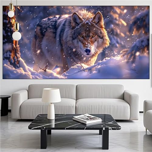 Diamond Painting Wolf Diamond Painting Erwachsene Groß xxl 70x140cm Diamant Malerei Tier Malen Nach Zahlen DIY Strass Kunst Mosaikherstellung Crystal Stickerei Malerei Kits für Home Dekor KM-1015 Diamond Painting Wolf Diamond Painting Erwachsene Groß xxl 70x140cm Diamant Malerei Tier Malen Nach Zahlen DIY Strass Kunst Mosaikherstellung Crystal Stickerei Malerei Kits für Home Dekor KM-1015 von Generic