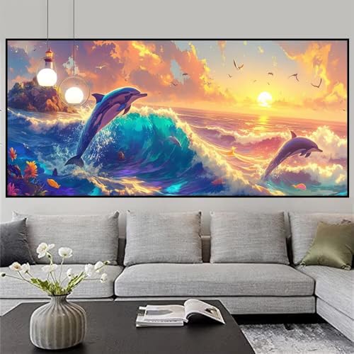 Diamond Painting kinder Sonnenuntergang Basteln Mädchen 8 Jahre Delphin Diamond Painting Klein 100x200cm Bastelset Erwachsene DIY 5D Eckige Steine Strass Kristall Stickerei Leinwand Bilder Dekor z858f Diamond Painting kinder Sonnenuntergang Basteln Mädchen 8 Jahre Delphin Diamond Painting Klein 100x200cm Bastelset Erwachsene DIY 5D Eckige Steine Strass Kristall Stickerei Leinwand Bilder Dekor z858f von Generic