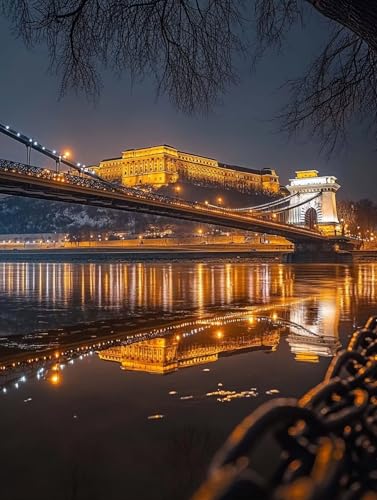 Diamond painting Erwachsene Groß xxl 70x95cm, Bricolage Diamant Painting bilder London Bridge Strasssteine Embroidery Kit, Stadt Volldiamant Edelsteine Leinwand Cross Stitch Kit für Wanddeko ZSH09087 von Generic