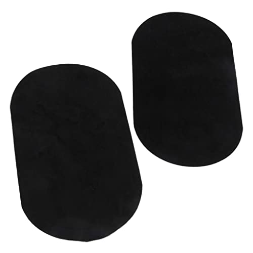 Thick Flocking Fabric Patch Patch - Black, 2 Pack Iron-On Patches for DIY Crafts and Clothing Repairs von Generic