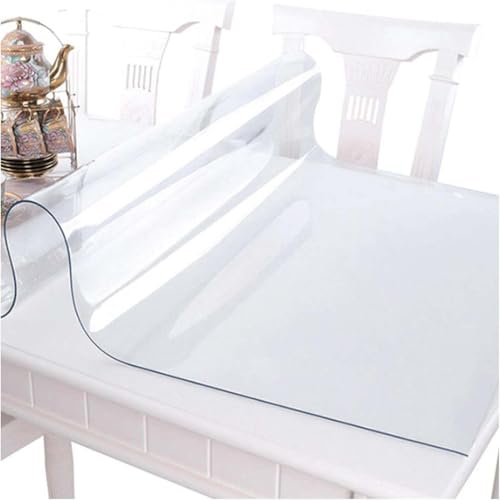 Dicker, durchsichtiger Tischdeckenschutz aus PVC, Tischschutz wasserdicht, transparenter rechteckiger Tischdeckenschutz aus Kunststoff, hitzebeständig, ölbeständig2mm,40x70cm/16x28in Dicker, durchsichtiger Tischdeckenschutz aus PVC, Tischschutz wasserdicht, transparenter rechteckiger Tischdeckenschutz aus Kunststoff, hitzebeständig, ölbeständig2mm,40x70cm/16x28in von Generic