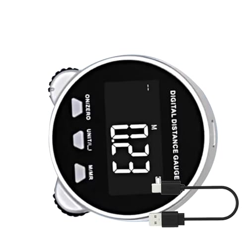 Digitales Maßband – LCD-Bildschirm-Tracker, wiederaufladbares Linealwerkzeug | Flexibler Formfinder, Präzisionszähler von 656 Fuß, ungerade Längenmesser für flache Objekte und von Generic