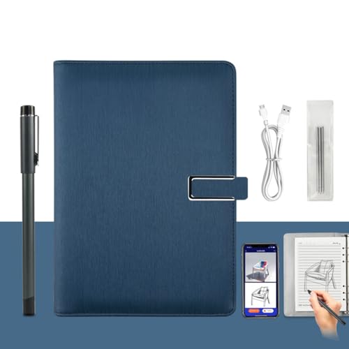 Digitales Notizbuch mit Smart Pen, Echtzeit-Synchronisation zum Digitalisieren, handschriftliche Notizen digital speichern, Papier-Tablet-Pad für Notizen, digitale Kunst und Meetings,BLUE Digitales Notizbuch mit Smart Pen, Echtzeit-Synchronisation zum Digitalisieren, handschriftliche Notizen digital speichern, Papier-Tablet-Pad für Notizen, digitale Kunst und Meetings,BLUE von Generic