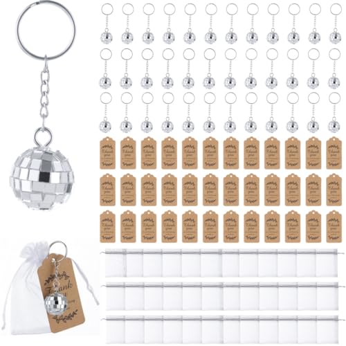 Discokugel-Schlüsselanhänger mit verspiegelter Oberfläche, perfekt für Disco-Partys, Weihnachten und besondere Anlässe, 36 Stück Discokugel-Schlüsselanhänger mit verspiegelter Oberfläche, perfekt für Disco-Partys, Weihnachten und besondere Anlässe, 36 Stück von Generic