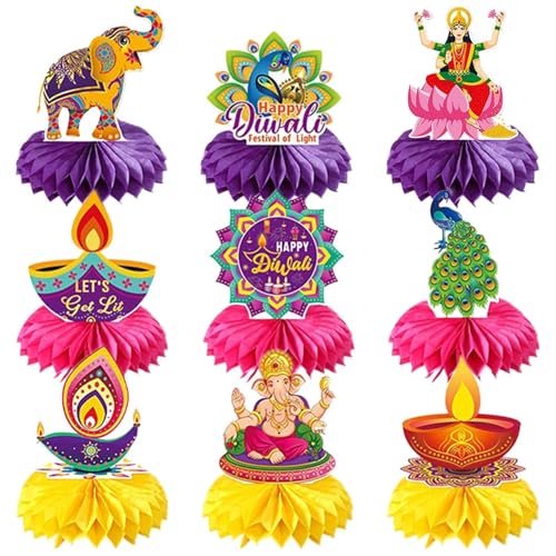 Diwali Event Dekoration – Diwali Tischaufsatz | Diwali Mittelstück Tischdekoration für Zuhause, 9X Papier Handwerk Tischdekoration, Festival Desktop Ornamente, Diwali Supplies für Hochzeit Diwali Event Dekoration – Diwali Tischaufsatz | Diwali Mittelstück Tischdekoration für Zuhause, 9X Papier Handwerk Tischdekoration, Festival Desktop Ornamente, Diwali Supplies für Hochzeit von Generic