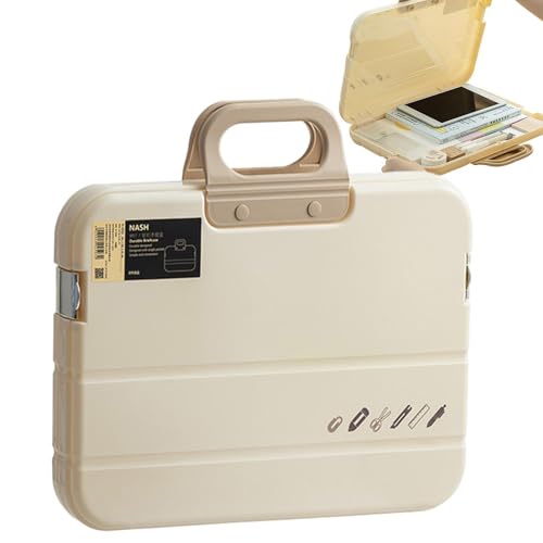 Dokumentenmappen-Organizer-Tasche – A4-Papier-Aktenordner, Aufbewahrungsbox mit Schloss, staubdichte Dokumententasche für Meetings, Geschäftsreisen Dokumentenmappen-Organizer-Tasche – A4-Papier-Aktenordner, Aufbewahrungsbox mit Schloss, staubdichte Dokumententasche für Meetings, Geschäftsreisen von Generic