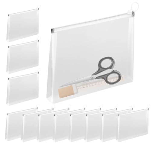 Dokumententasche, Dokumententasche, versiegelte Dokumententasche, 12 Stück, wasserdicht, für A4, A5, multifunktionale und robuste Schulbedarfs-Taschen für Documen Dokumententasche, Dokumententasche, versiegelte Dokumententasche, 12 Stück, wasserdicht, für A4, A5, multifunktionale und robuste Schulbedarfs-Taschen für Documen von Generic