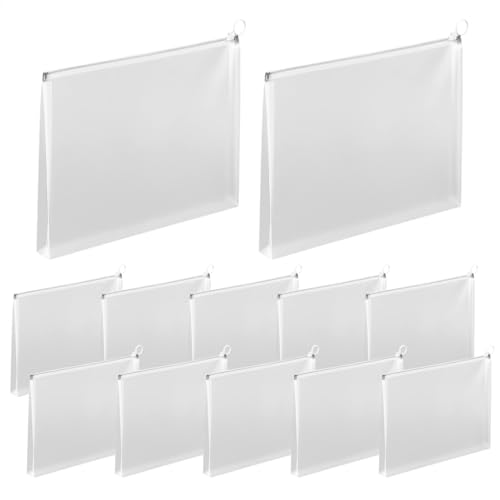 Dokumententaschen Set - 12 Stück wasserdichte Dokumententasche für A4 A5 - Multifunktionale Schulbedarf für Schreibwaren, Speisekammer Dokumententaschen Set - 12 Stück wasserdichte Dokumententasche für A4 A5 - Multifunktionale Schulbedarf für Schreibwaren, Speisekammer von Generic