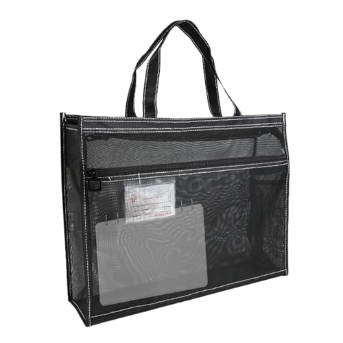 Dokumententaschen aus Netzstoff mit Reißverschluss, Dokumententasche aus Netzstoff, transparent, 17 x 13 x 4,4 Zoll mit Griff und Reißverschluss | A3-Projekttasche Dokumententaschen aus Netzstoff mit Reißverschluss, Dokumententasche aus Netzstoff, transparent, 17 x 13 x 4,4 Zoll mit Griff und Reißverschluss | A3-Projekttasche von Generic