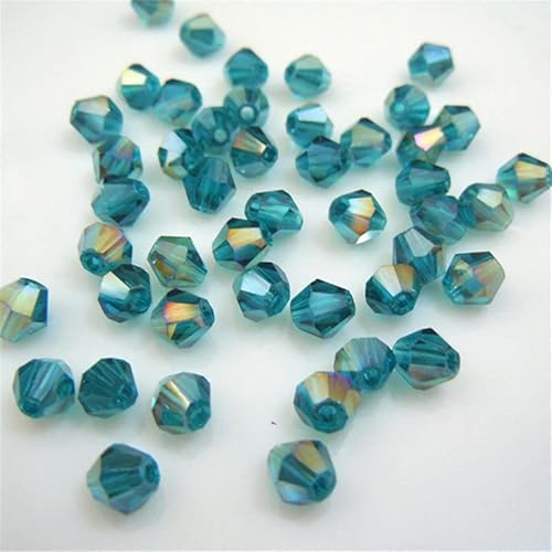 Doppelkegel-Kristallperlen, Großhandelsperlen, 6 mm, facettierte Kristallglasperlen für DIY-Schmuckherstellung, Grün, Blau, 480 Stück Doppelkegel-Kristallperlen, Großhandelsperlen, 6 mm, facettierte Kristallglasperlen für DIY-Schmuckherstellung, Grün, Blau, 480 Stück von Generic
