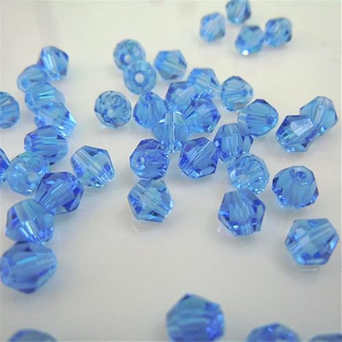 Doppelkegel-Kristallperlen, Großhandelsperlen, 6 mm, facettierte Kristallglasperlen für DIY-Schmuckherstellung, Hellblau, 480 Stück Doppelkegel-Kristallperlen, Großhandelsperlen, 6 mm, facettierte Kristallglasperlen für DIY-Schmuckherstellung, Hellblau, 480 Stück von Generic