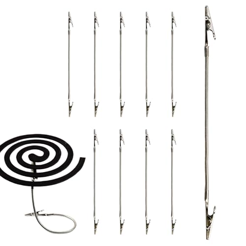 Doppelkopf-Klemme – 10 Stück Etikettenhalter, Klammer, Halterung für Postkarten, Schlafzimmer, Terrasse, Garten von Generic