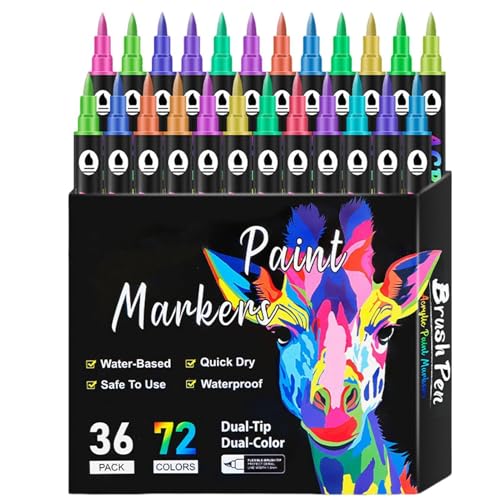 Doppelseitige Marker zum Ausmalen, doppelseitige Marker, Set für Kunstbedarf, Kunstmarker zum Zeichnen, Malstifte für Kinder, Erwachsene, Zeichnen von Boce Doppelseitige Marker zum Ausmalen, doppelseitige Marker, Set für Kunstbedarf, Kunstmarker zum Zeichnen, Malstifte für Kinder, Erwachsene, Zeichnen von Boce von Generic