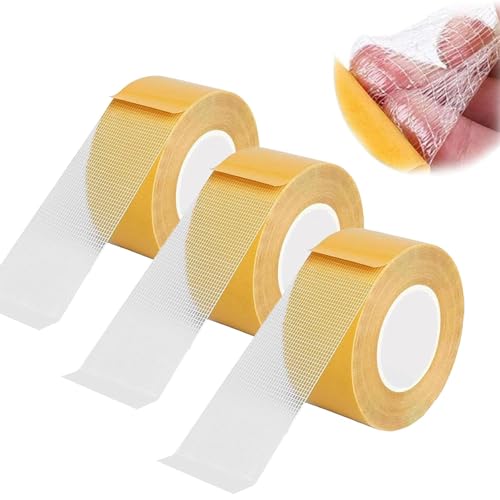 Doppelseitiges Kanalband mit hoher Klebekraft, neue doppelseitige Kanalband-Guidelinels, super klebriges, transparentes Klebeband, für Wände, Teppiche, Glas (3 PCS) von Generic