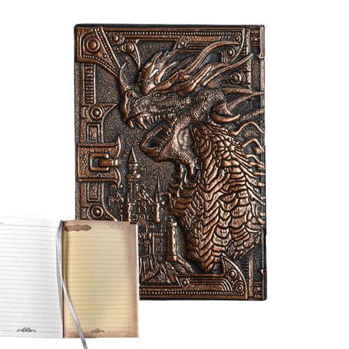 Drachenbuch-Notizbuch, Retro, europäischer Stil, klassisches Hardcover, Sketch Book | Dekoratives Schreibpad-Design, 3D-Cover für Fans Drachenbuch-Notizbuch, Retro, europäischer Stil, klassisches Hardcover, Sketch Book | Dekoratives Schreibpad-Design, 3D-Cover für Fans von Generic