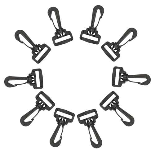 Drehbarer Verschluss, drehbare Clips | Schlüsselclip mit Karabinerverschluss, 10 x Schlüsselband Karabiner Ringe, drehbarer Karabinerverschluss mit rotierender Schnalle, Haken für die Drehbarer Verschluss, drehbare Clips | Schlüsselclip mit Karabinerverschluss, 10 x Schlüsselband Karabiner Ringe, drehbarer Karabinerverschluss mit rotierender Schnalle, Haken für die von Generic