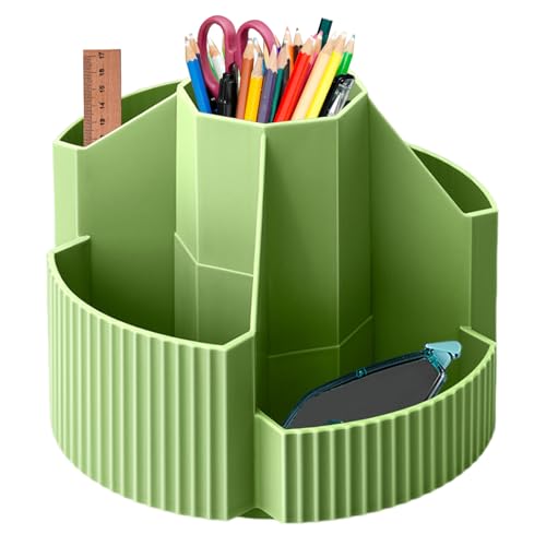 Drehender Desktop-Organizer - 5 Fächer Stifthalter, Kunstversorgungsstation, langlebige Kinder Crayon Marker Organizer | Drehende Schreibtischkarussell für Büro, Schule, & Arbeitsbereich Drehender Desktop-Organizer - 5 Fächer Stifthalter, Kunstversorgungsstation, langlebige Kinder Crayon Marker Organizer | Drehende Schreibtischkarussell für Büro, Schule, & Arbeitsbereich von Generic