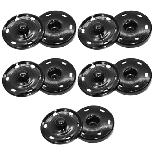 Druckknöpfe aus rostfreiem Metall, 25 mm, 10 Sets Druckknöpfe aus rostfreiem Metall, 25 mm, 10 Sets von Generic