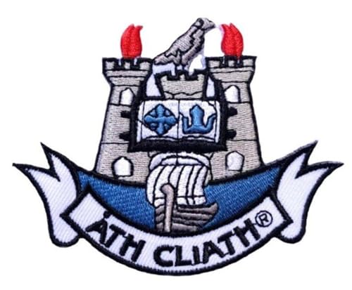 Dublin-Aufnäher (7,6 cm), bestickt, zum Aufbügeln oder Aufnähen, GAA Gaelic Football Hurling Crest Irland Souvenir Irish County Emblem DIY Geschenk Patches von Generic