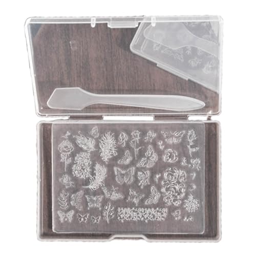 Dünne Silikonform für Nagelkunst, transparente Stempelplatte, Nägel, Epoxidharz, Dekoration, Basteln, Gießformen für Zuhause, Kerzendekoration Dünne Silikonform für Nagelkunst, transparente Stempelplatte, Nägel, Epoxidharz, Dekoration, Basteln, Gießformen für Zuhause, Kerzendekoration von Generic