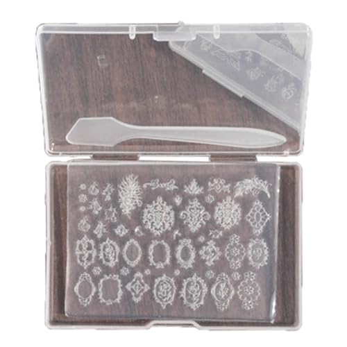 Dünne Silikonform für Nagelkunst, transparente Stempelplatte, Nägel, Epoxidharz, Schmuckform für DIY-Anhänger Dünne Silikonform für Nagelkunst, transparente Stempelplatte, Nägel, Epoxidharz, Schmuckform für DIY-Anhänger von Generic