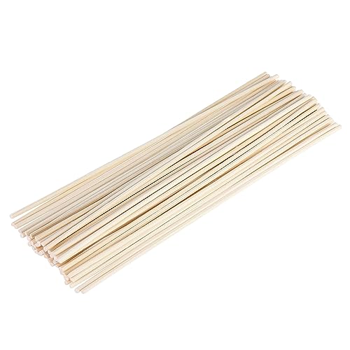 Duftstäbchen für Raumduft,50 Stück Diffuser Sticks Rattanstäbchen für Aroma Diffuser lang - Ersatz Duft Stäbe - Nachfüller Stäbchen ausRattan - Duftöl Stäbchen für Raumduftspender (Khaki, One Size) von Generic