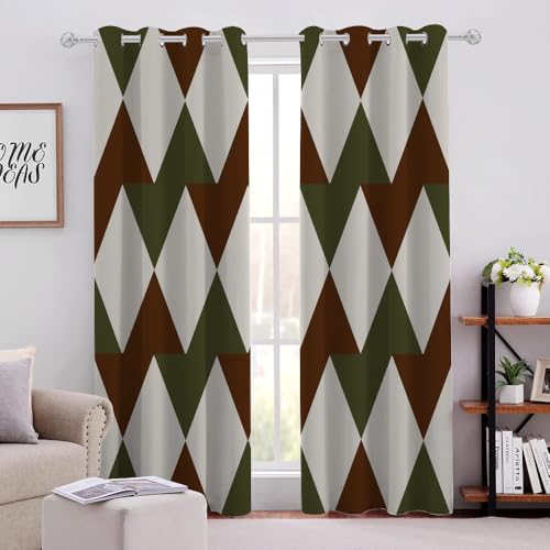 Dunkelrote Geometrische Rautenlinien Vorhänge H138 X B117cm Geometrie Blickdicht Gardinen Mit Ösen Prägnant Niedlich Leichte & weiche Verdunklungsvorhänge für Wohnzimmer Kinderzimmer Jugendzimmer Dunkelrote Geometrische Rautenlinien Vorhänge H138 X B117cm Geometrie Blickdicht Gardinen Mit Ösen Prägnant Niedlich Leichte & weiche Verdunklungsvorhänge für Wohnzimmer Kinderzimmer Jugendzimmer von Generic