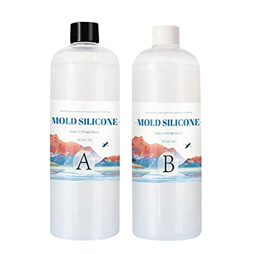 Durchscheinendes Silikonformen-Set – Epoxidharzform aus flüssigem Silikon, Formen aus Harz und Formen für Kerzen, DIY-Handwerk | Einfache Mischung im Verhältnis 1:1 Für Ergebnisse P Durchscheinendes Silikonformen-Set – Epoxidharzform aus flüssigem Silikon, Formen aus Harz und Formen für Kerzen, DIY-Handwerk | Einfache Mischung im Verhältnis 1:1 Für Ergebnisse P von Generic