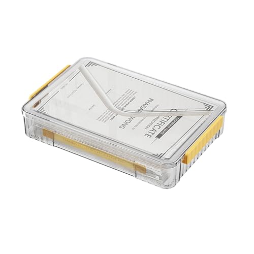 Durchsichtige Aktenbox mit Deckel, Dokumentenschutz | Aktenbox, tragbarer Aktenordner, Dokumenten- und Zeitschriften-Organizer mit Deckelgriff für Briefablage Durchsichtige Aktenbox mit Deckel, Dokumentenschutz | Aktenbox, tragbarer Aktenordner, Dokumenten- und Zeitschriften-Organizer mit Deckelgriff für Briefablage von Generic