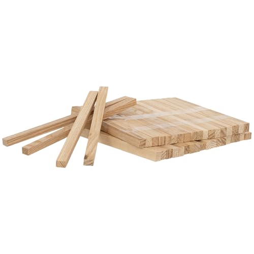 ESCHE Bastelklötzchen 10 x 8 x 160mm 43 Stück Naturbelassene Holzstäbchen zum Basteln, geeignet für Kinder und Erwachsene von Generic