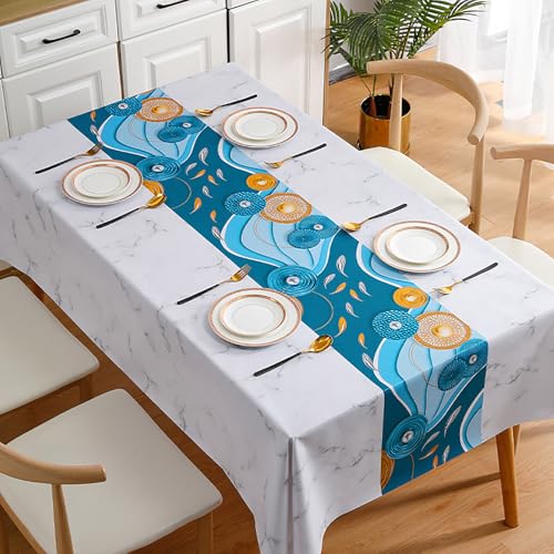 Echteckige Gärten Tischdecken 140x220cm, Pflegeleicht Tischdecken, Fleckenabweisende und Bügelfreie Tischdecke, Tischtuch mit Lotuseffekt, für Geburtstag, Party, Hochzeit, Festivals Echteckige Gärten Tischdecken 140x220cm, Pflegeleicht Tischdecken, Fleckenabweisende und Bügelfreie Tischdecke, Tischtuch mit Lotuseffekt, für Geburtstag, Party, Hochzeit, Festivals von Generic