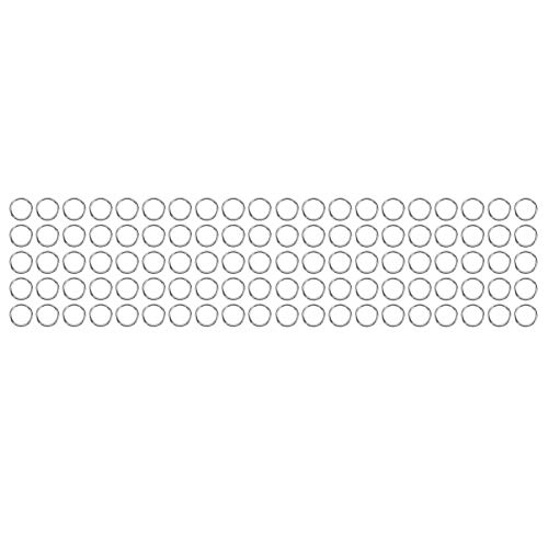 Edelstahlringe, Metallkreisringe 100pcs 304 Edelstahl O Ring Hochleistungsring Industrielle Geräte Gepäckzubehör von Generic