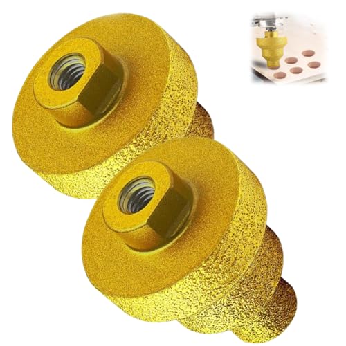 Effektiver Diamant-Kernbohrer, konischer Lochöffner für Metall, Diamant-Stufenbohrer Pagode, Metallsägen-Set 20-35-50 mm Lochaufweiter für Porzellan (2pcs) von Generic